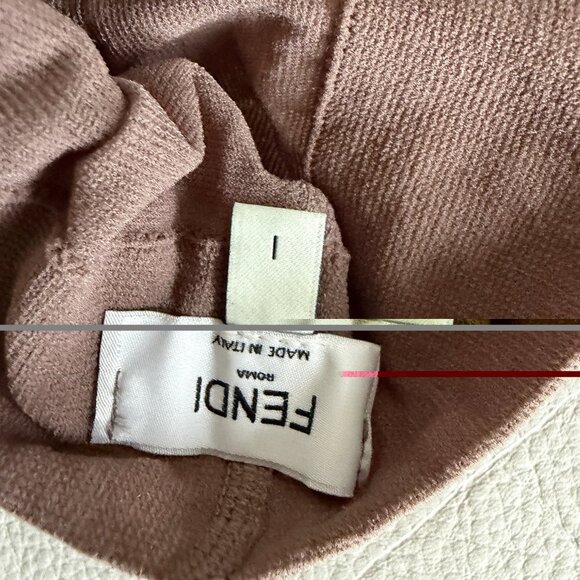NEW FENDI TIGHTS BROWN 100% Authentic FF Logo Size 1 - Picture 4 of 4